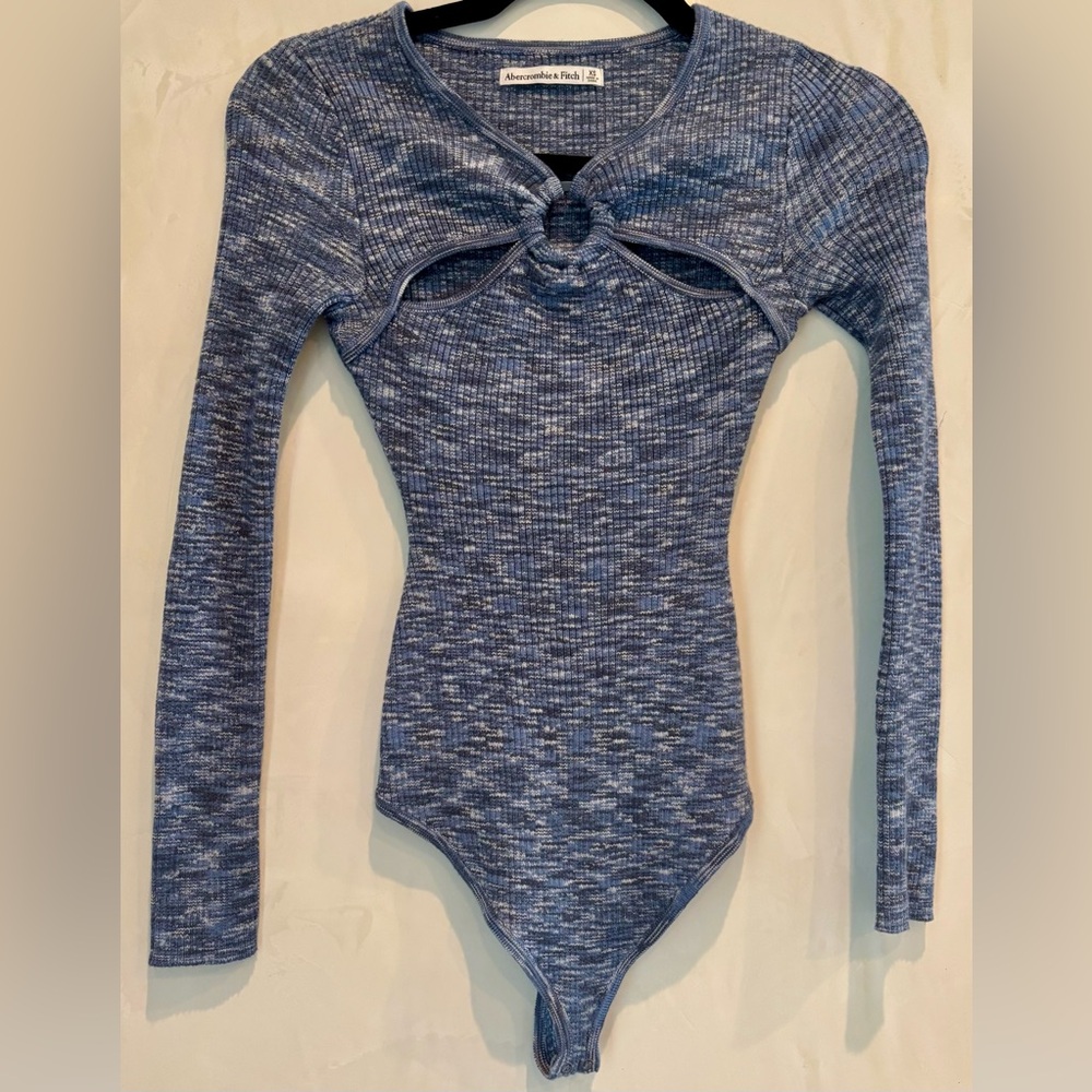 Abercrombie & Fitch Blue Long Sleeve Bodysuit